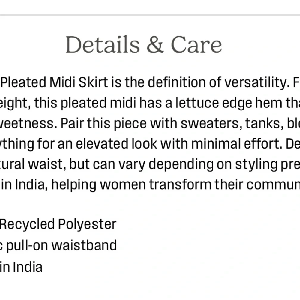 NWT Women's Able Bessie Pleated Midi Skirt size XL in Black - Picture 5 of 10